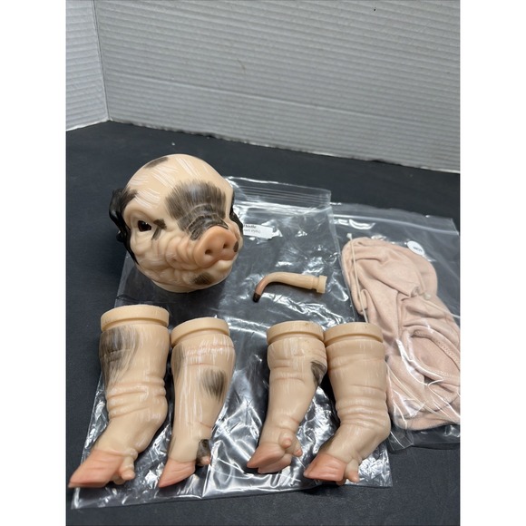 Reborn Other - REBORN REAL BORN BOUNTIFUL BABY PIGLET THISTLE KIT PREPAINTED/BROWN EYES/ 15INCH